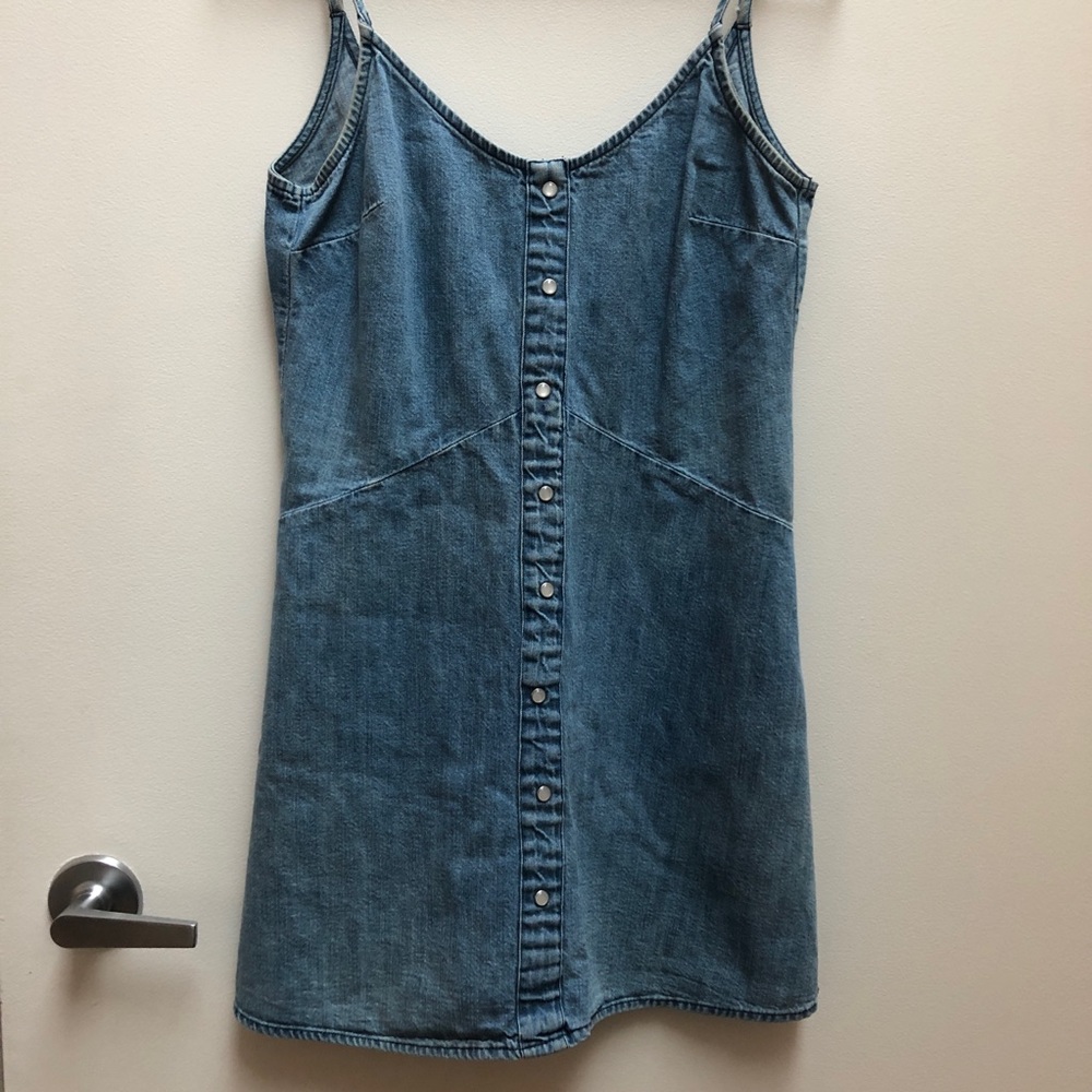Denim summer mini dress